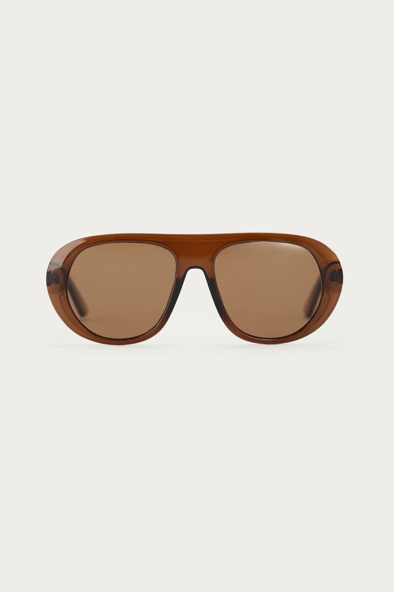 Brown statement aviator sunglasses | My Jewellery