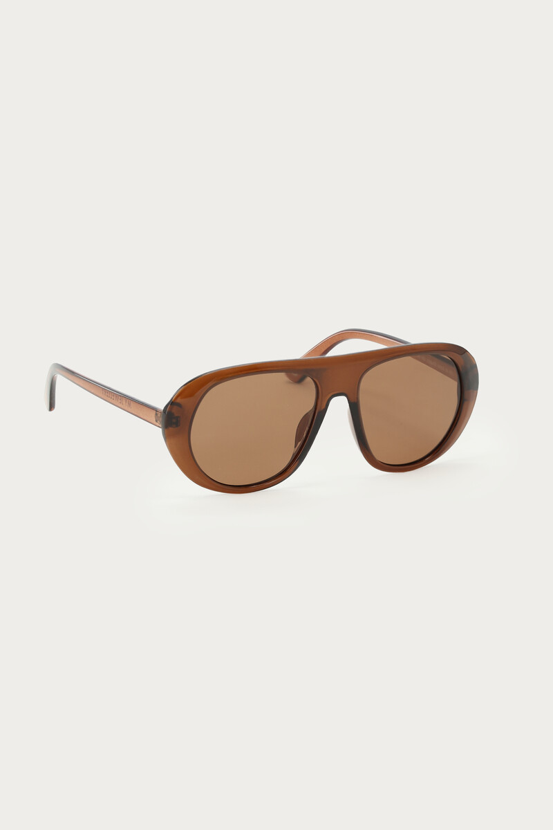 Brown statement aviator sunglasses | My Jewellery