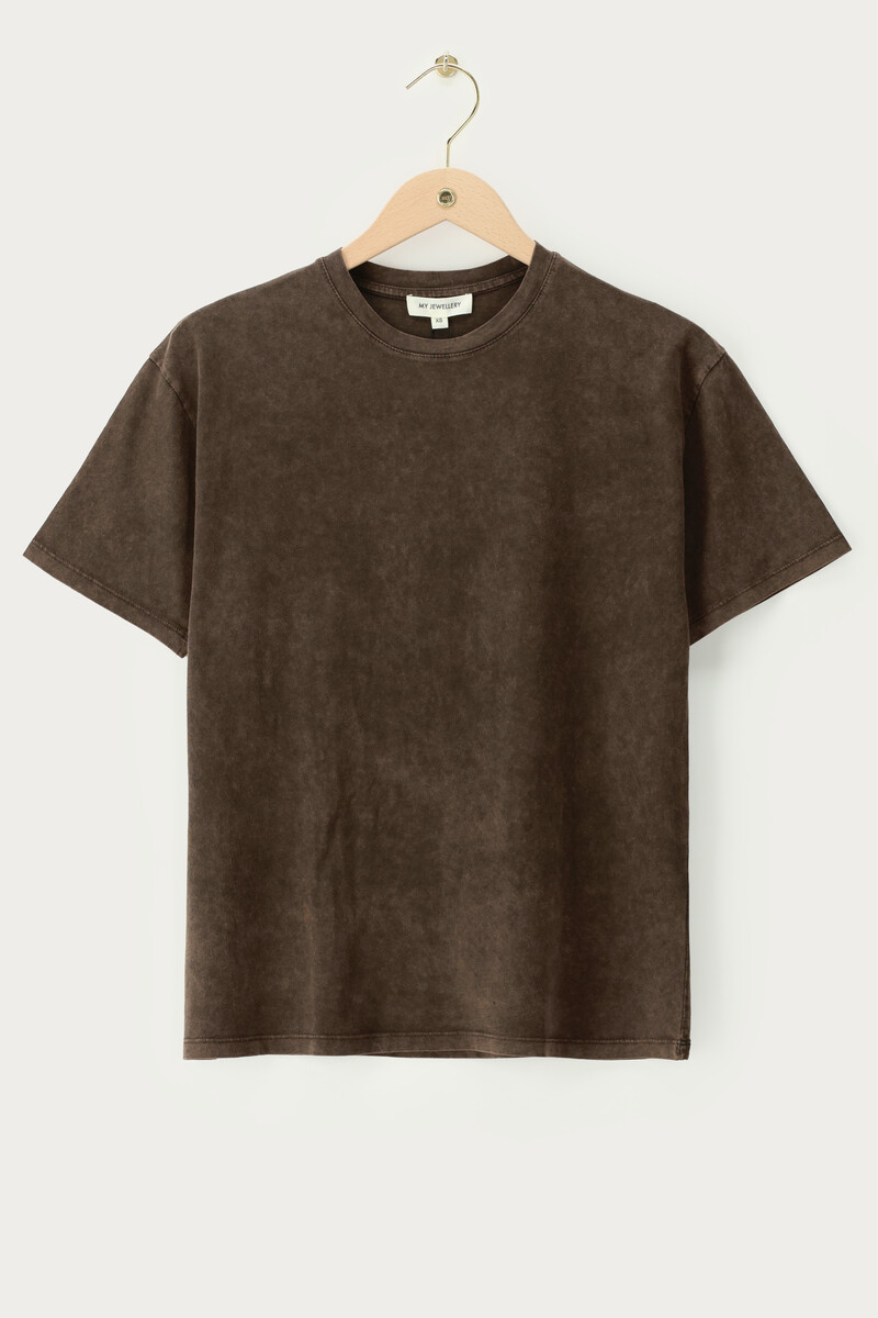 Brown T-shirt "Avenue de L'amour" | My Jewellery