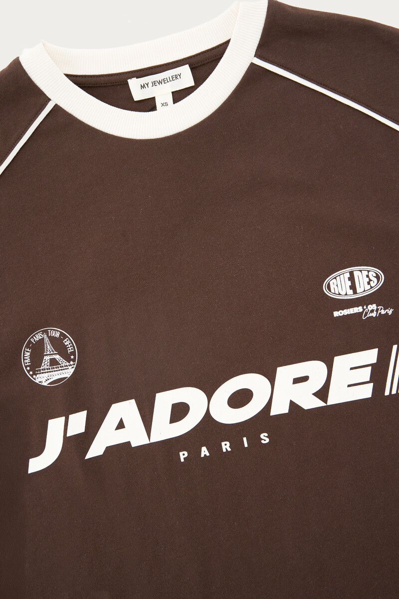 Brown T-shirt "J'adore Paris" | My Jewellery