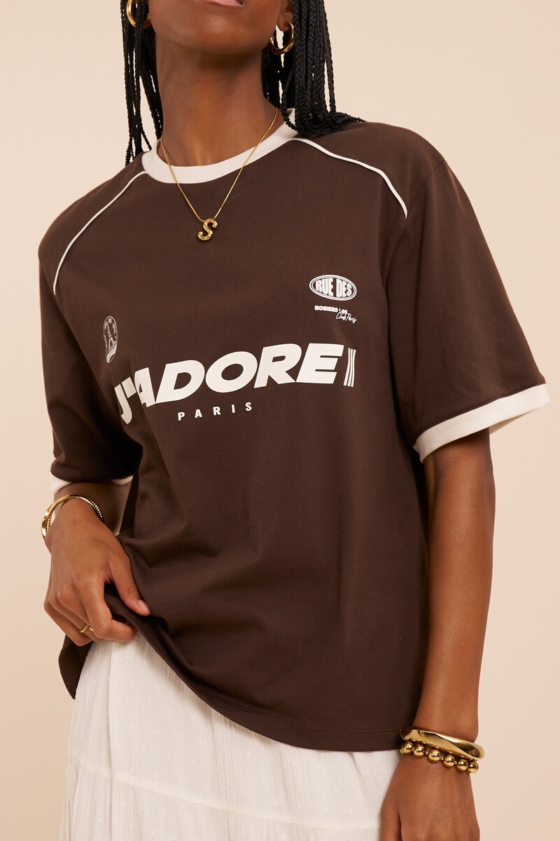 Brown T-shirt 'J'adore Paris'| My Jewellery