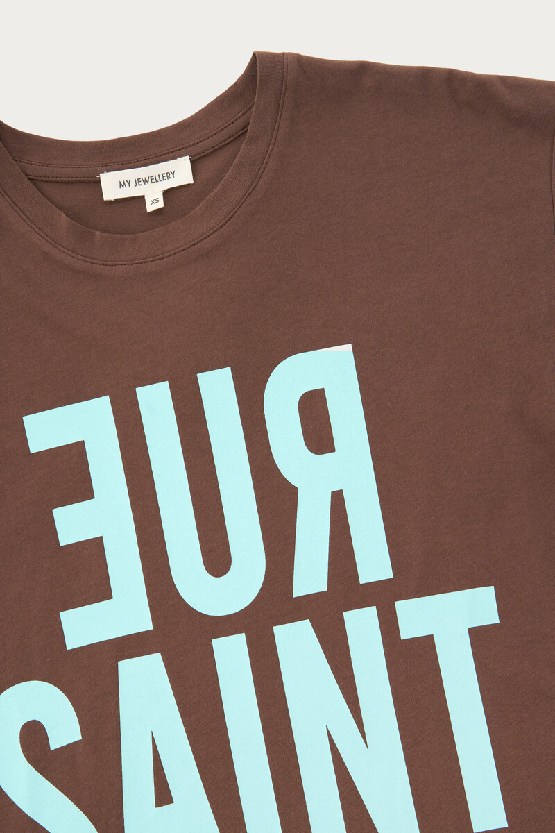 Brown T-shirt "RUE SAINT HONORÉ" | My Jewellery