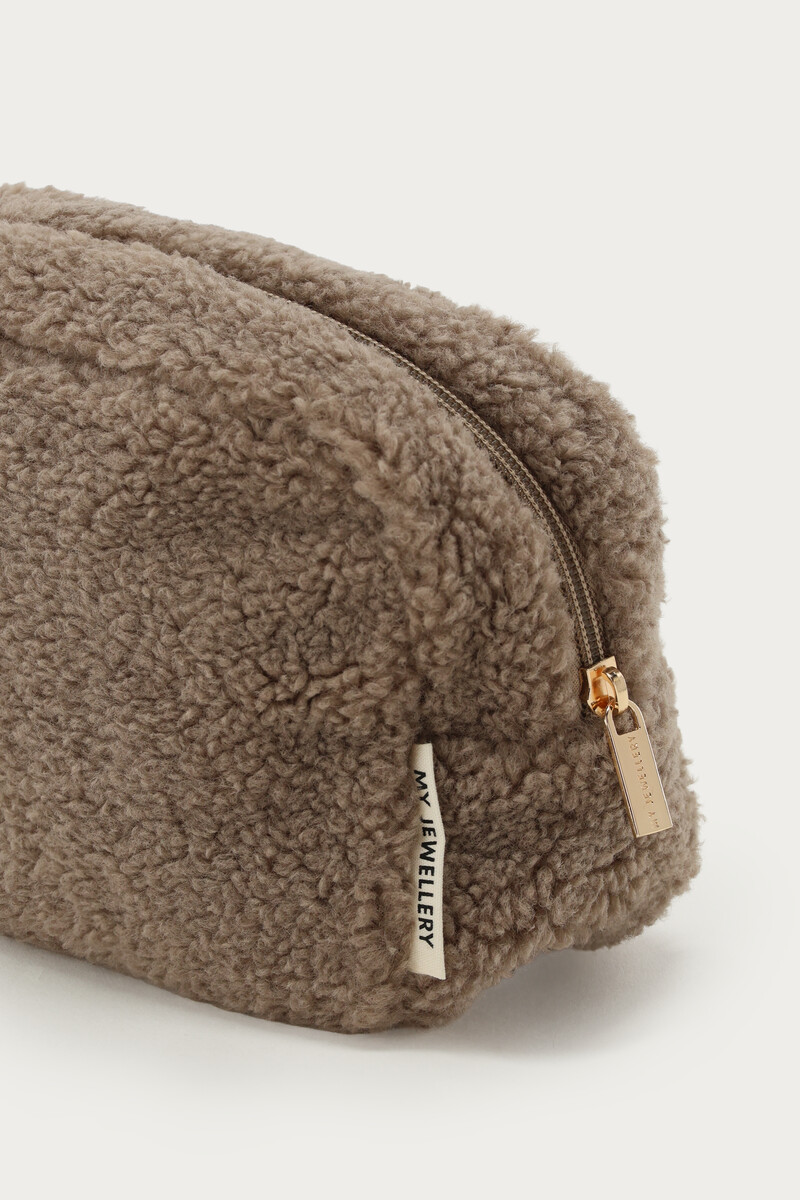 Brown teddy toiletry bag | My Jewellery