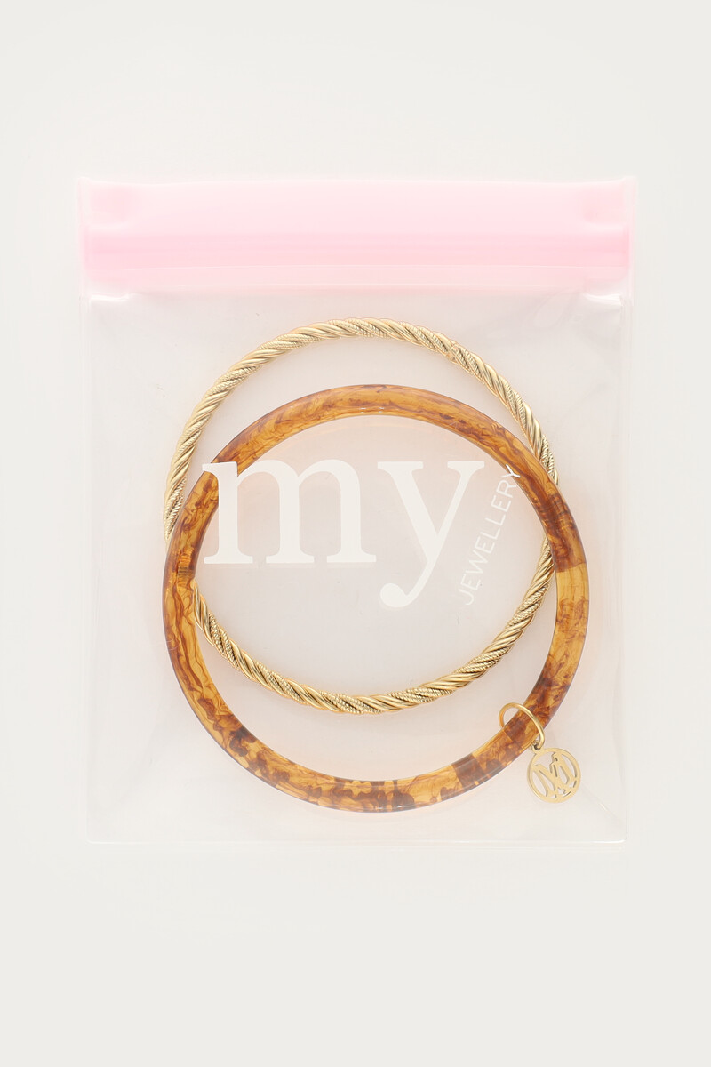 Brown thin bangle set | My Jewellery