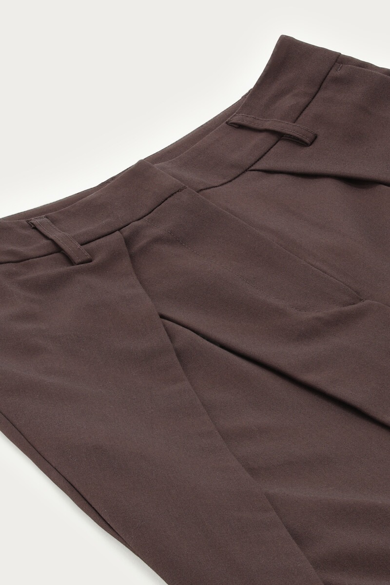 Brown trousers with pleats | My Jewellery