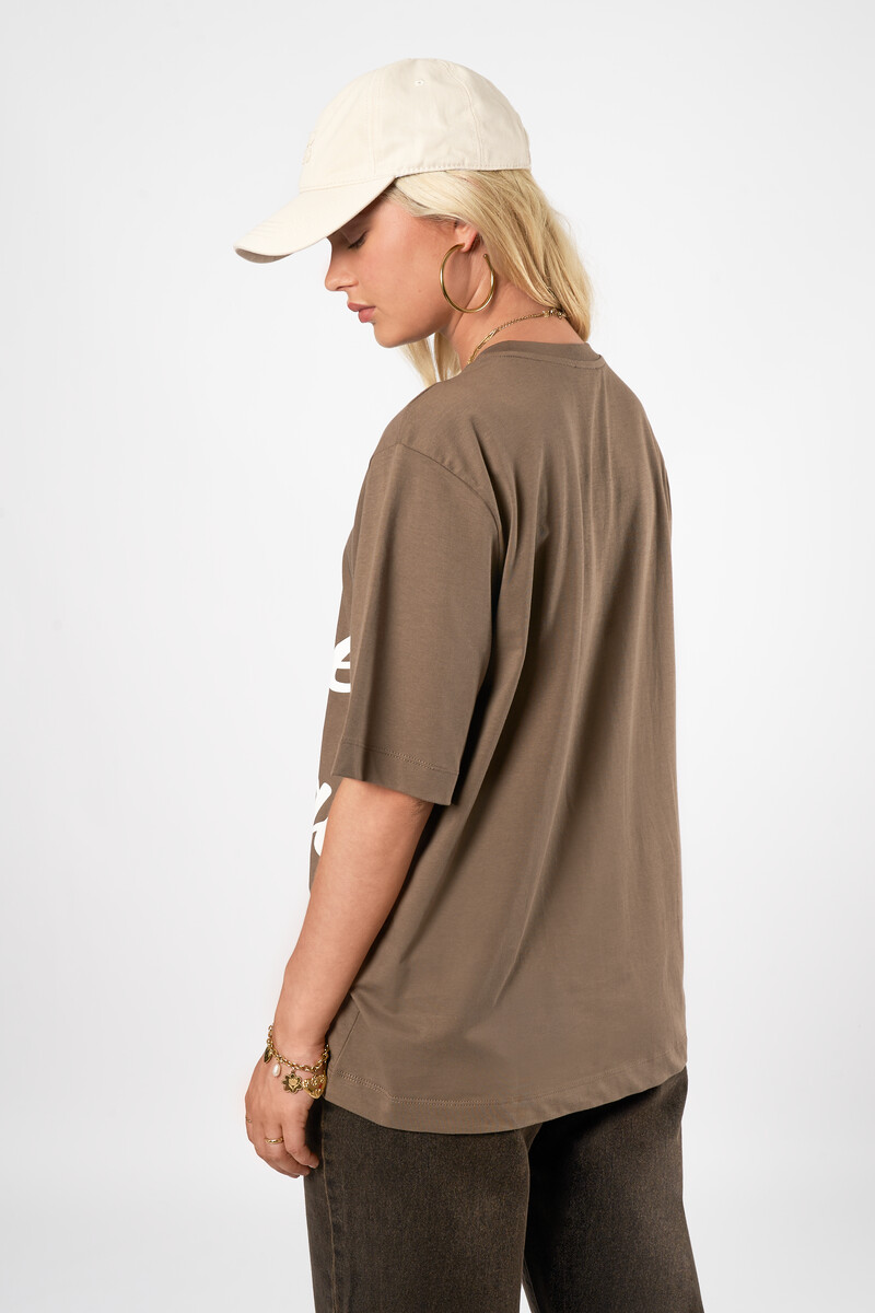 Brown T-shirt "Âme sauvage" | My Jewellery