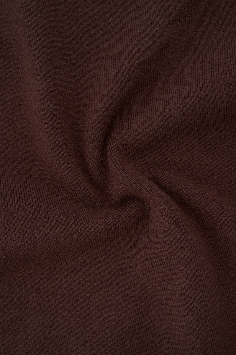 Brown turtleneck sweater with short sleeves | My Jewellery