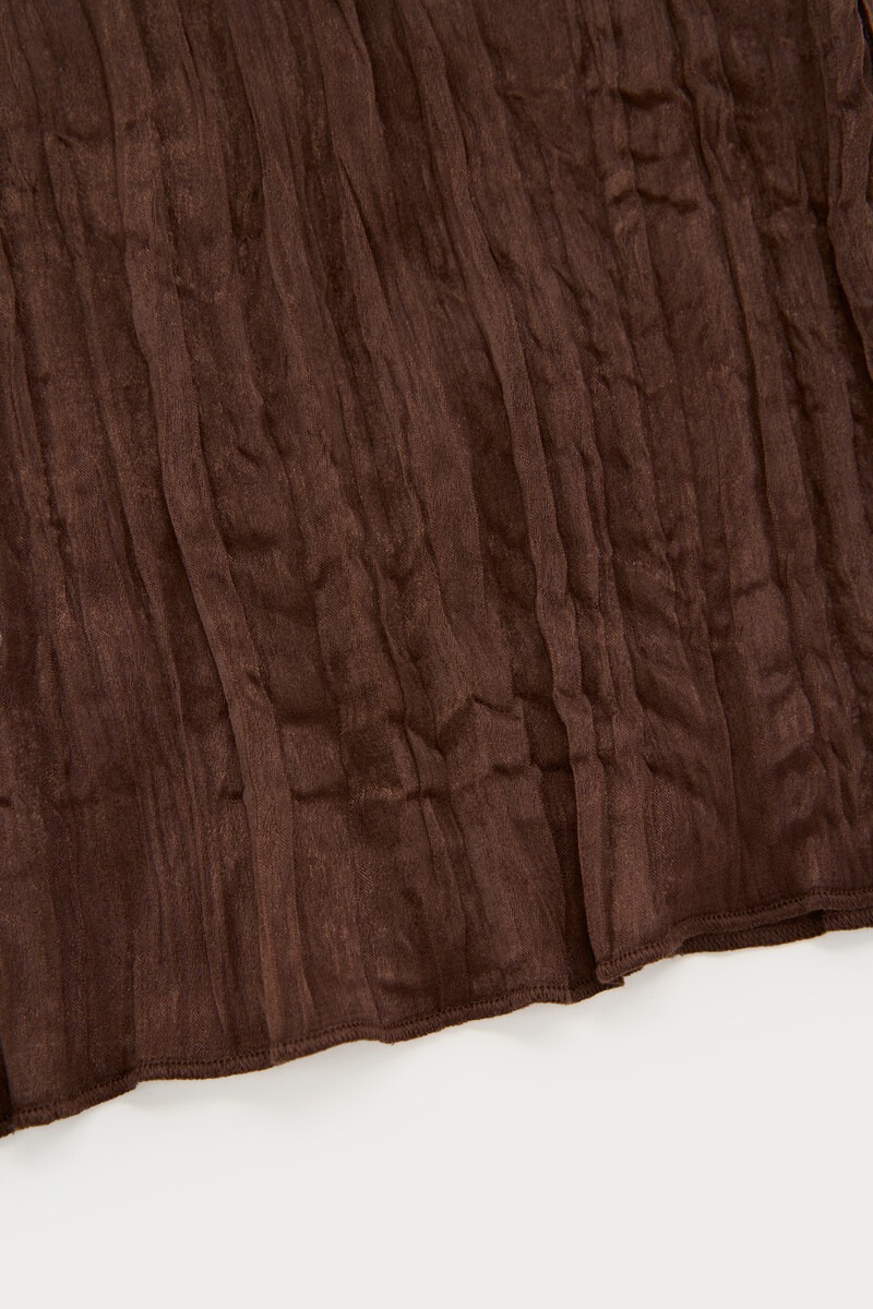 Brown wide leg trousers with structure | My Jewellery
