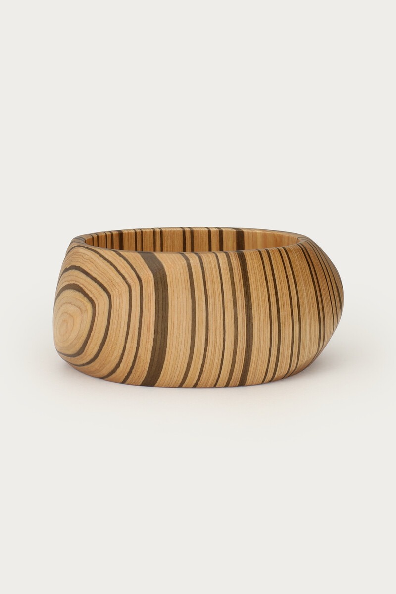 Brown wooden square bangle | My Jewellery