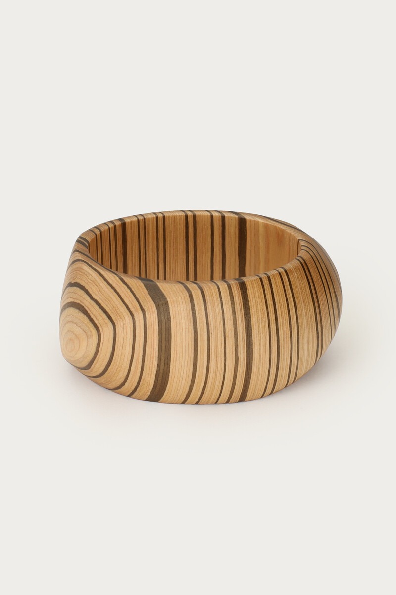 Brown wooden square bangle | My Jewellery