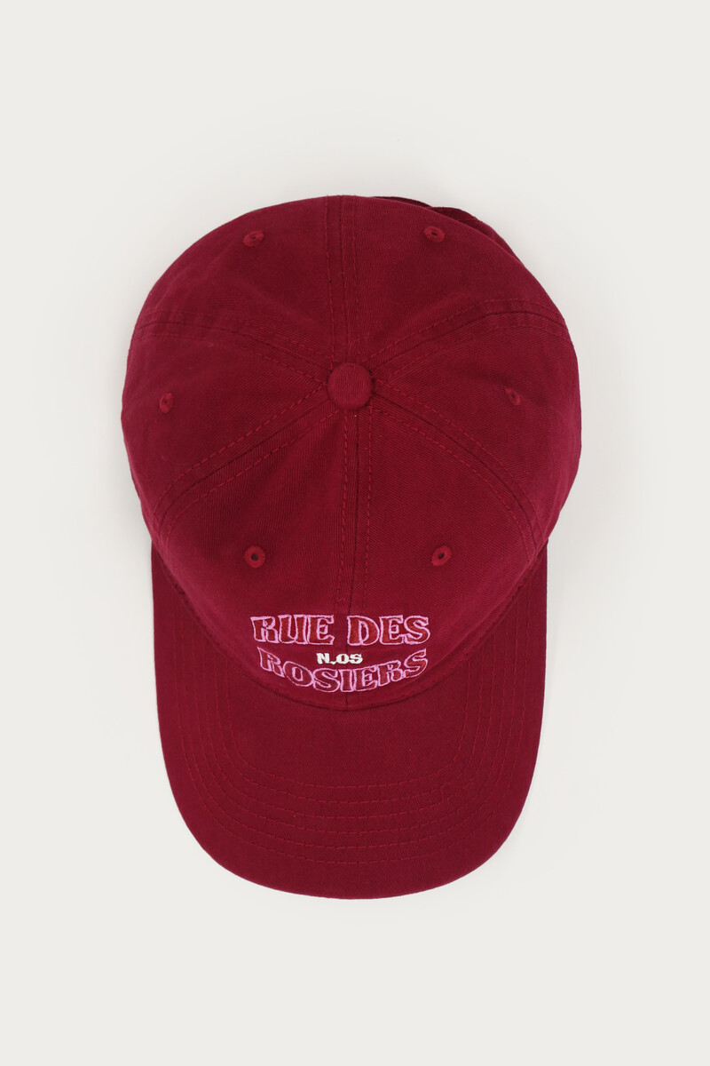 Burgundy cap "Rue des Rosiers" | My Jewellery