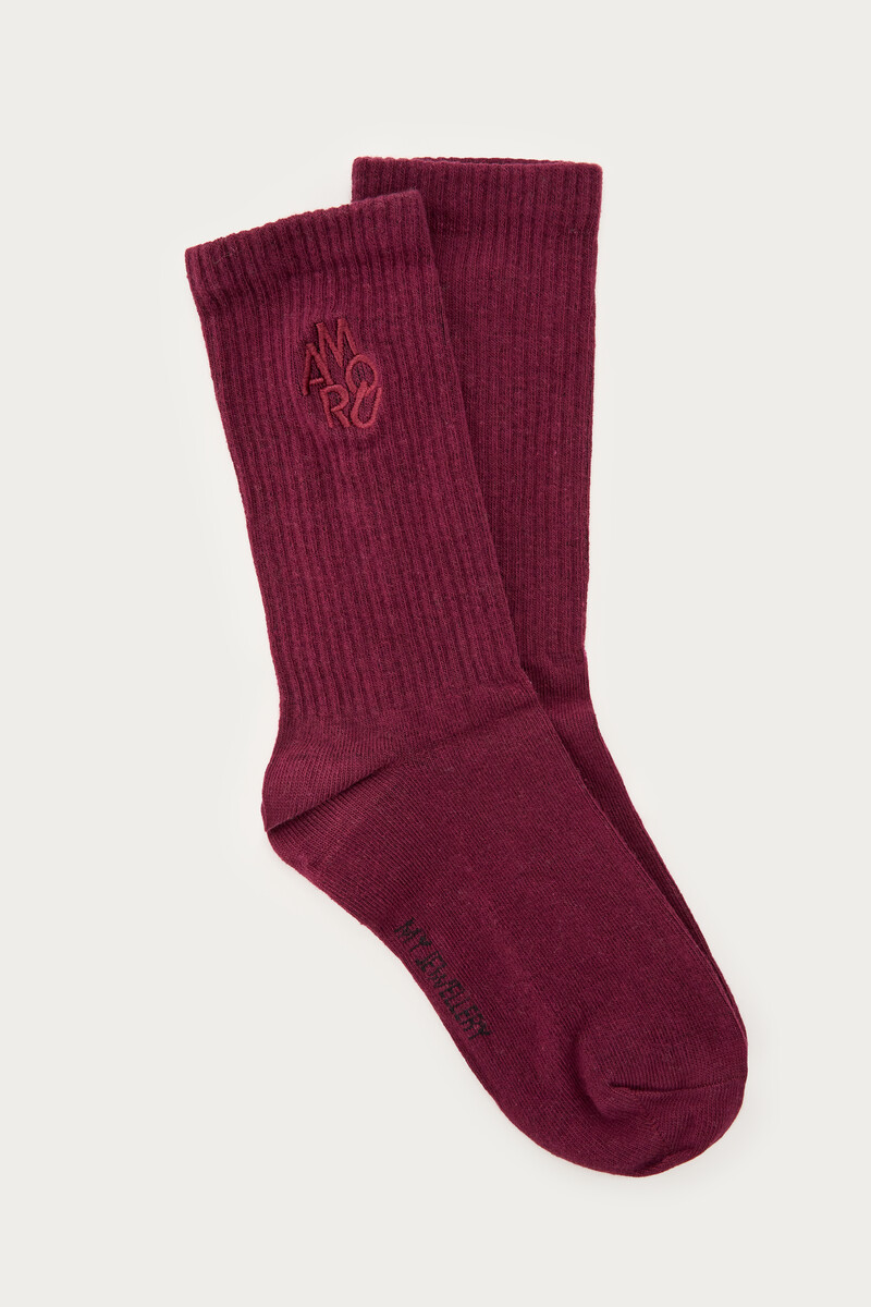 Burgundy socks set Amour | My Jewellery