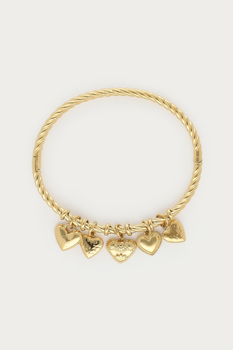 Candy Armreif mit Herzen