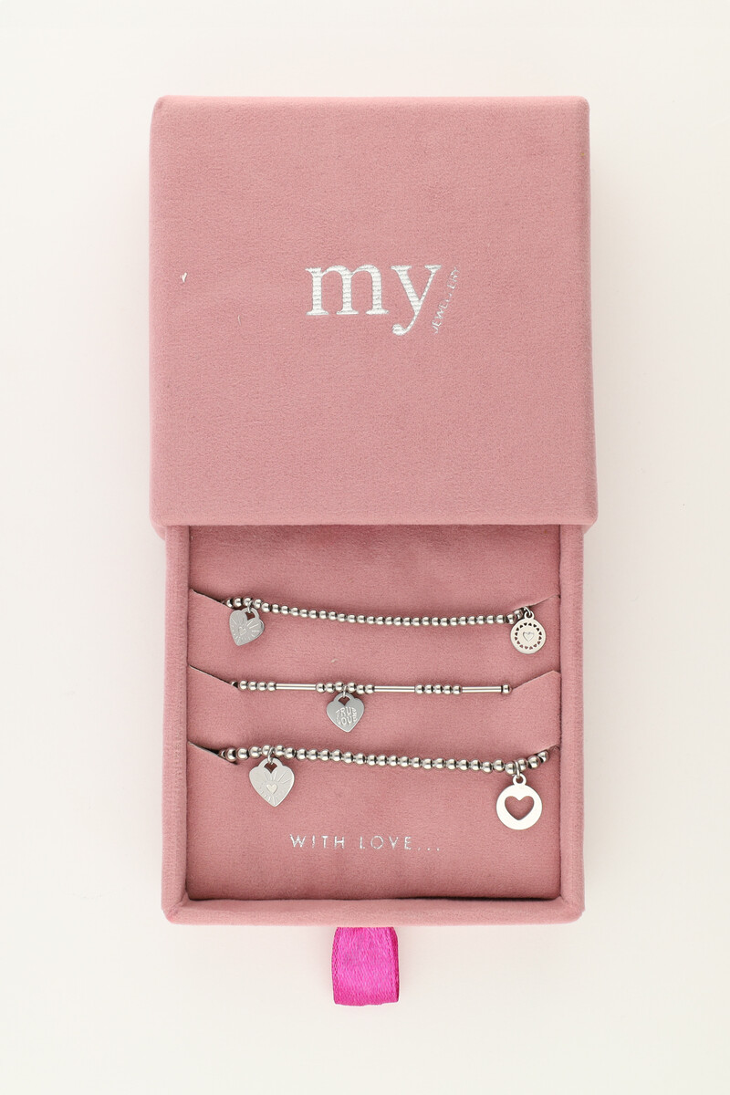 Candy bracelet set with hearts | My Jewellery