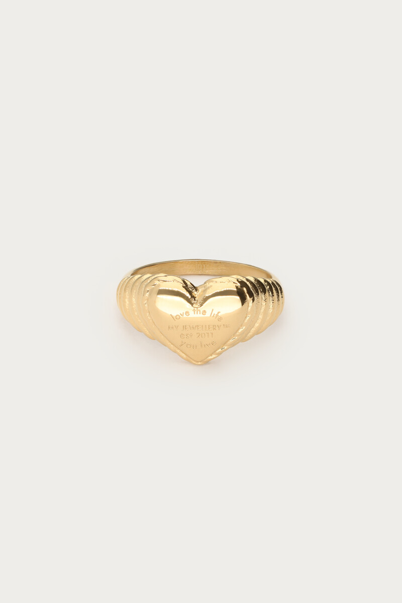 Bague Candy avec cœur My Jewellery Argenté/Doré 18 femme
