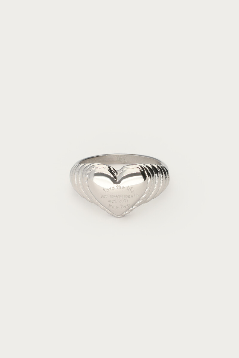 Bague Candy avec cœur My Jewellery Argenté/Doré 17 femme