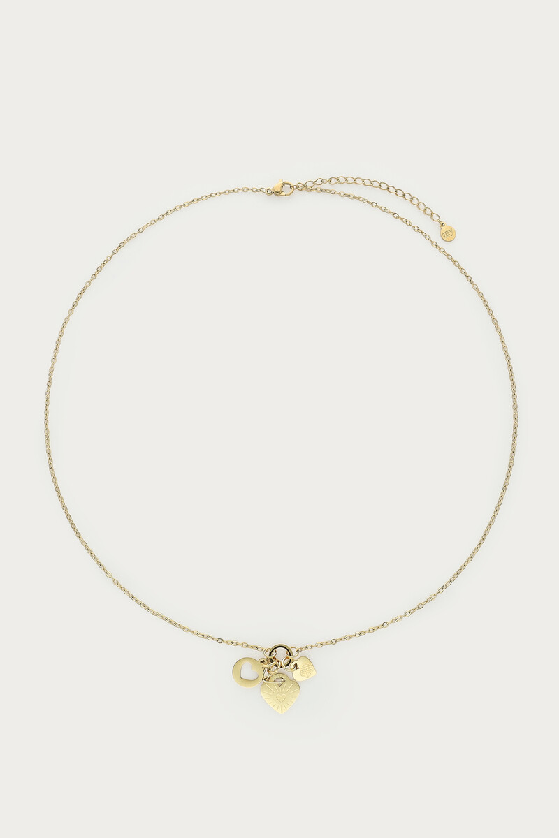 Candy Minimalist Necklace Featuring Three Hearts | My Jewellery