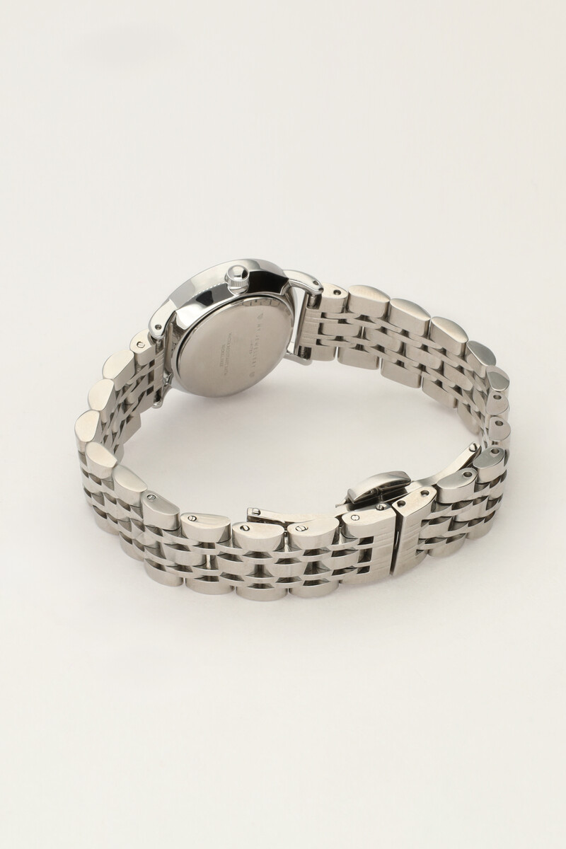 Chain-link watch with small white round watch face | My Jewellery