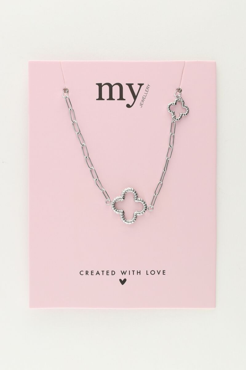 Schakelketting met klavers | My Jewellery