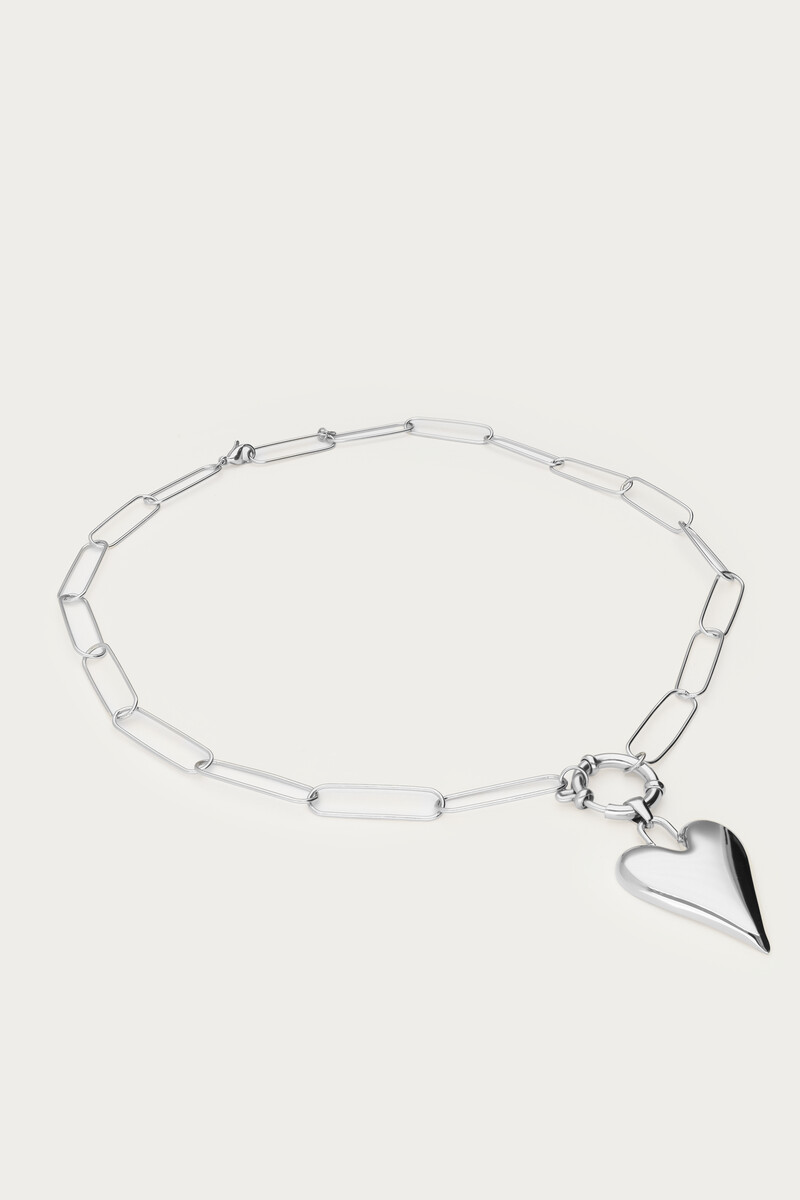 Chain necklace with large heart pendant | My Jewellery