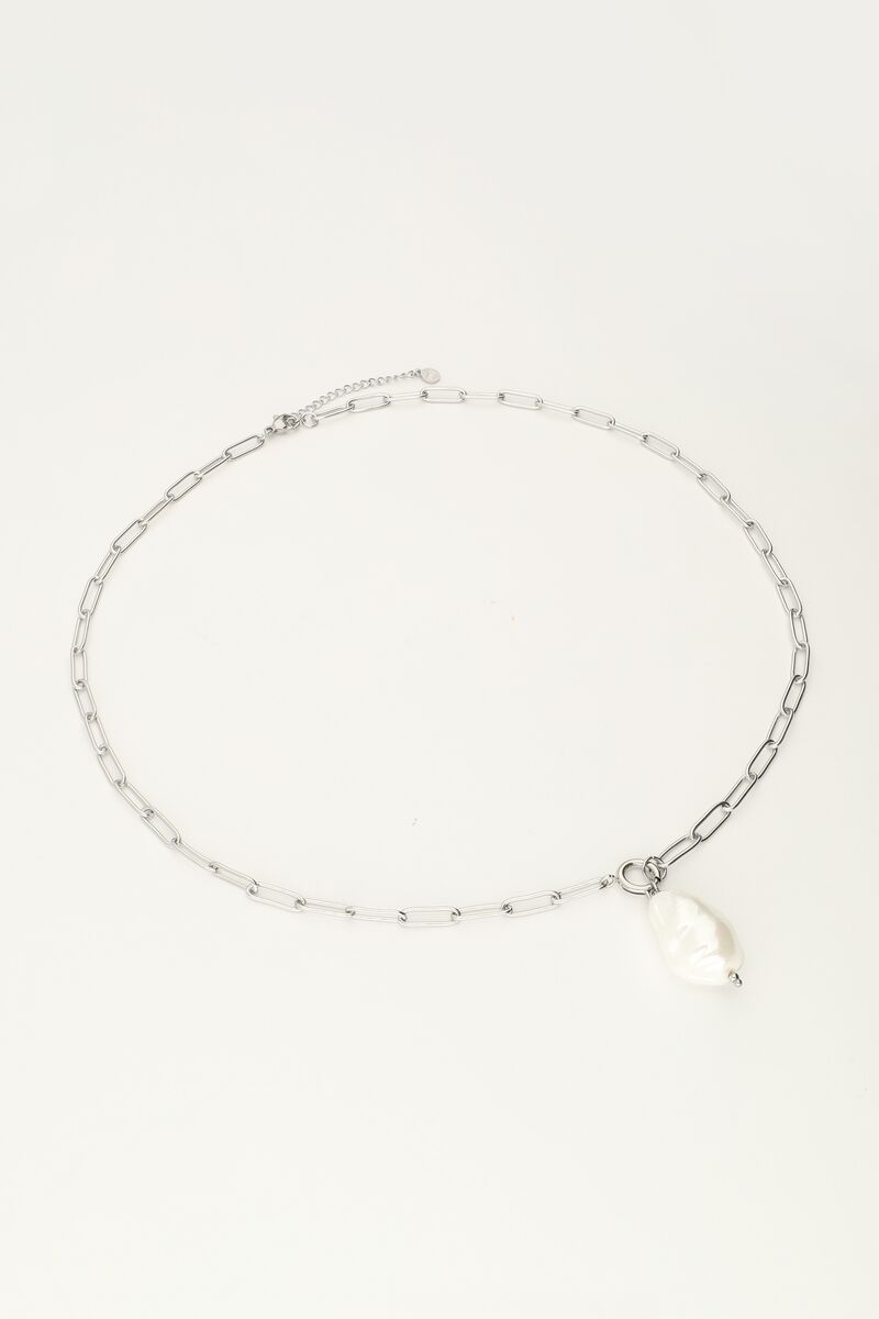 Chain necklace with large pearl | My Jewellery