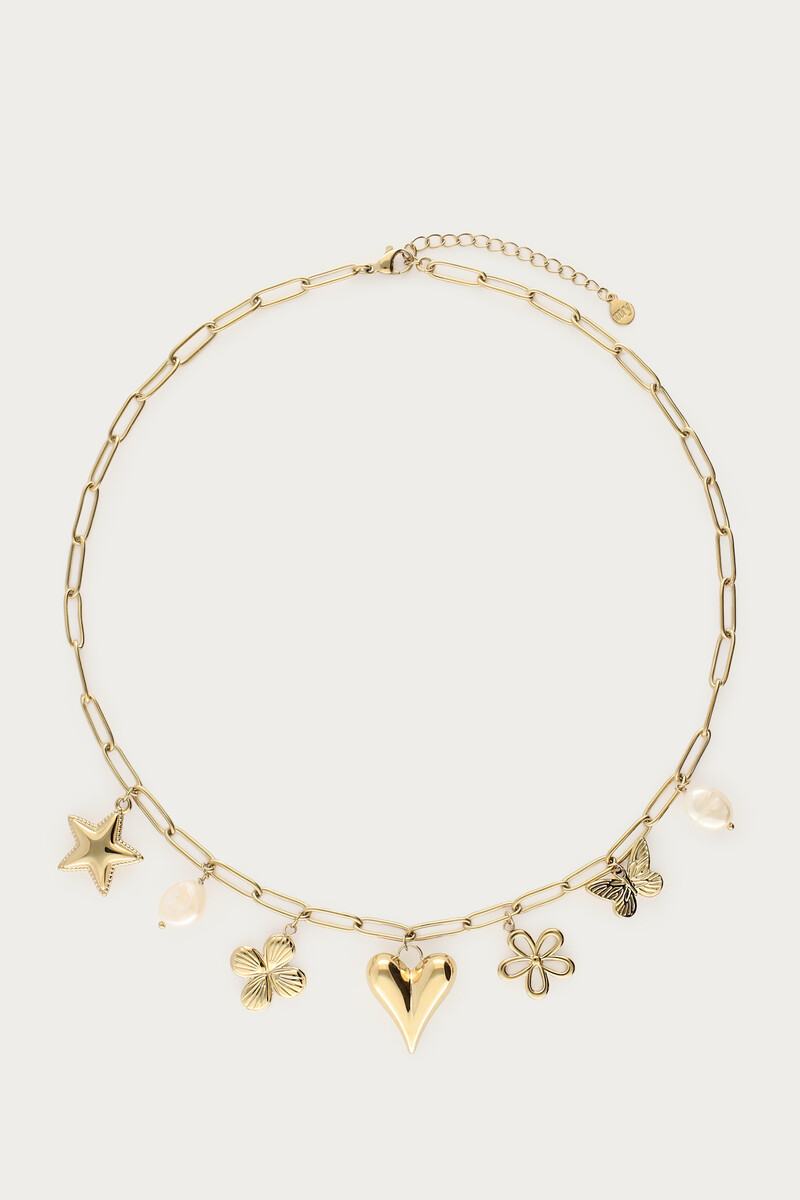 Chain necklace with multiple charms | My Jewellery