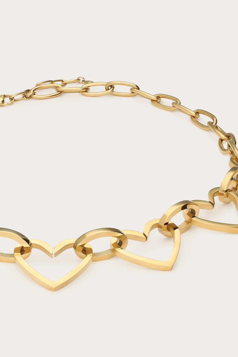 Link chain with open hearts | My Jewellery
