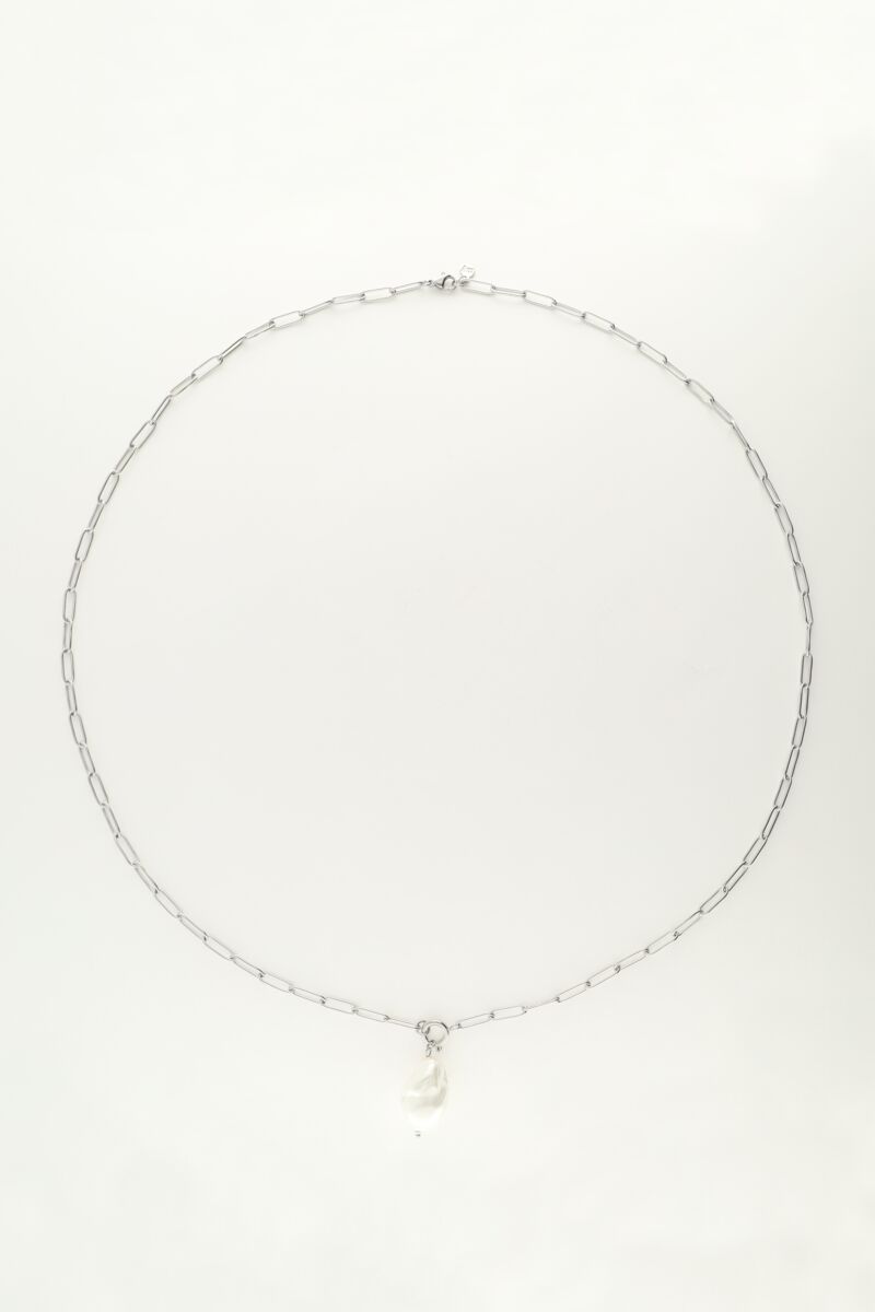 Schakelketting met parel bedel | My Jewellery