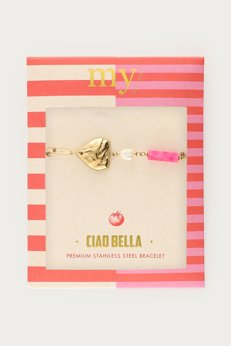 Ciao bracelet with beads and heart | My Jewellery