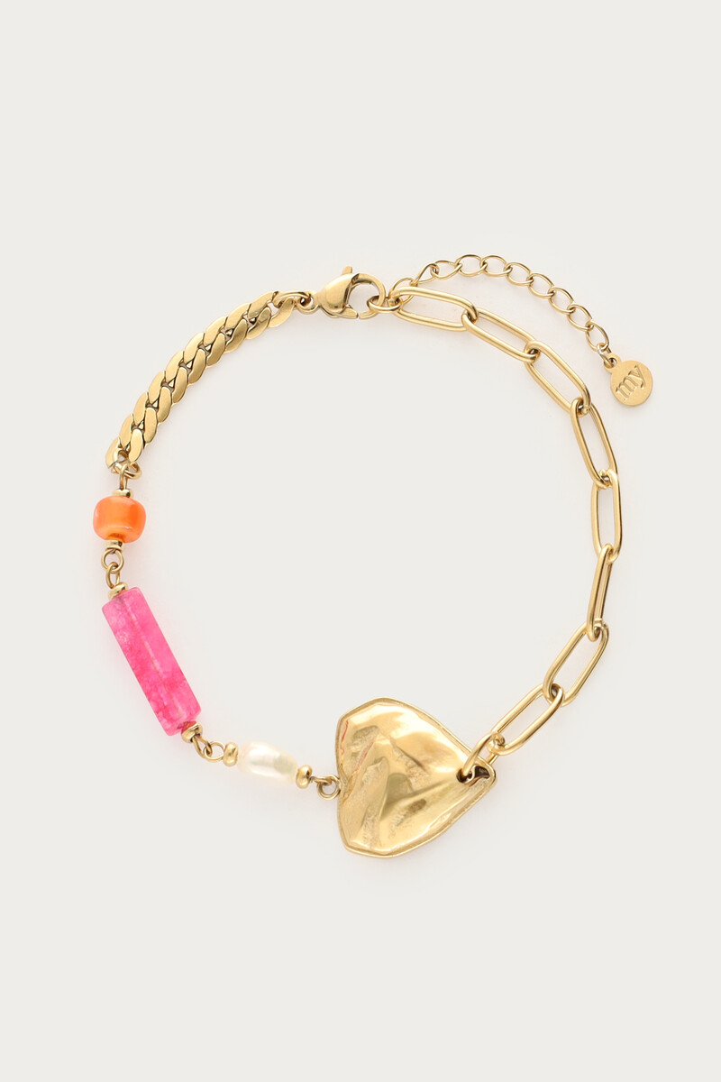 Ciao armband met kralen en hartje