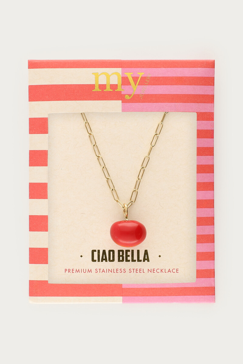 Ciao chain necklace with tomato | My Jewellery