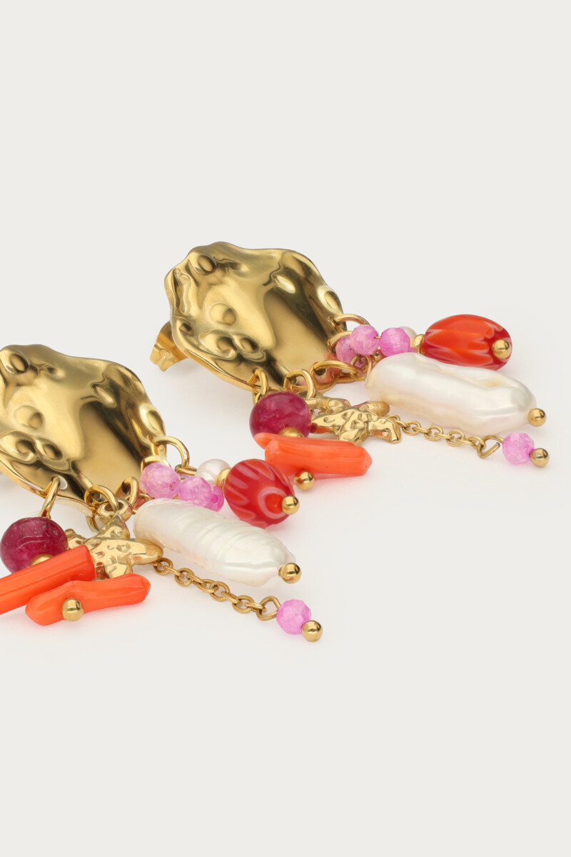 Ciao drop earrings with beads and freshwater pearls | My Jewellery