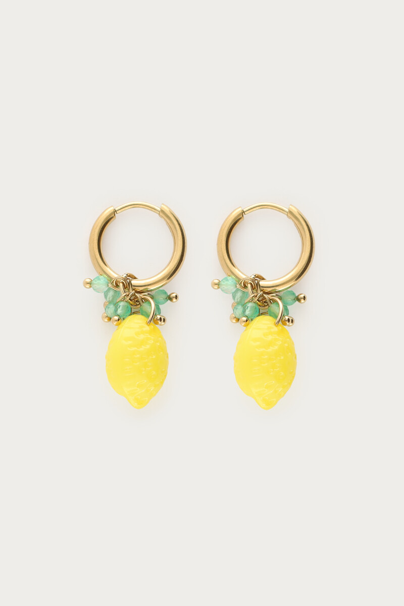 Ciao hoop earrings with lemon | My Jewellery