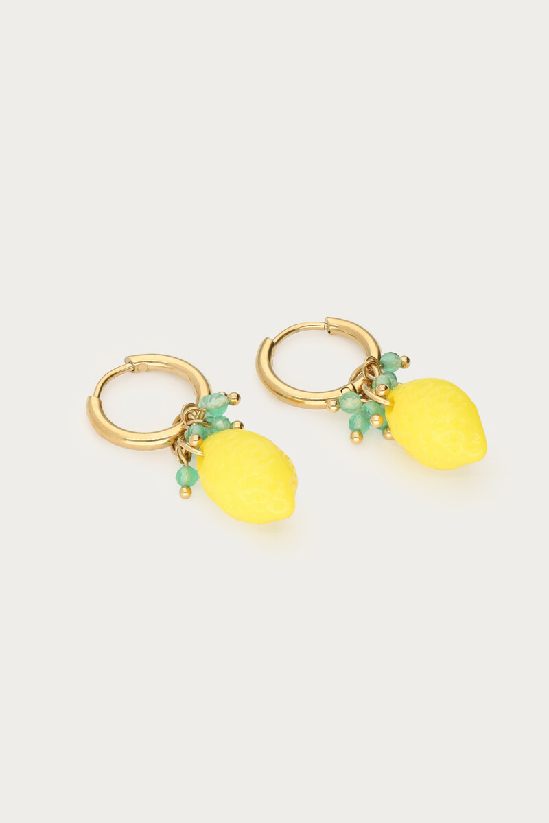 Ciao hoop earrings with lemon | My Jewellery