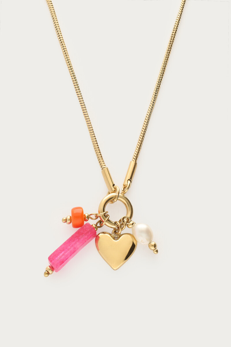 Ciao necklace with beads and heart | My Jewellery