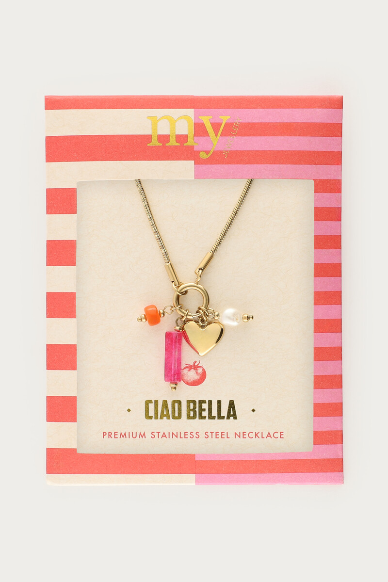 Ciao necklace with beads and heart | My Jewellery