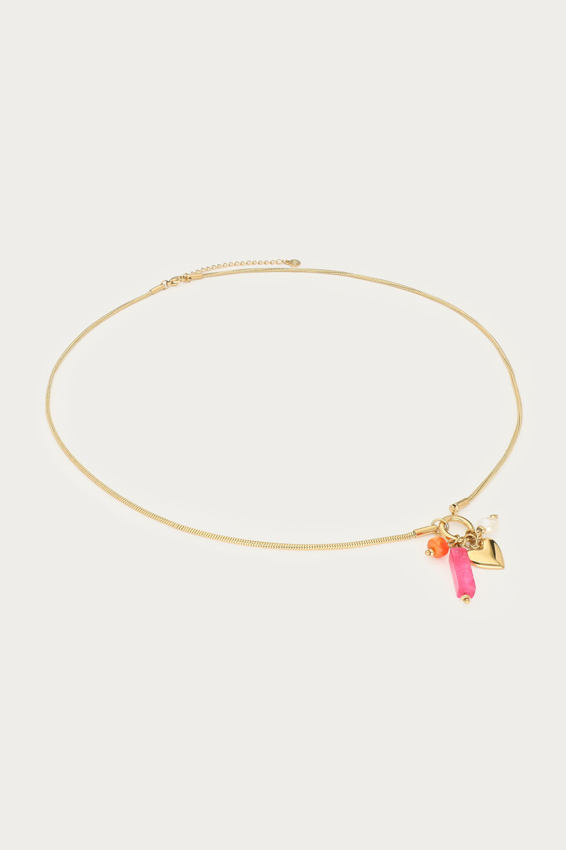 Ciao necklace with beads and heart | My Jewellery