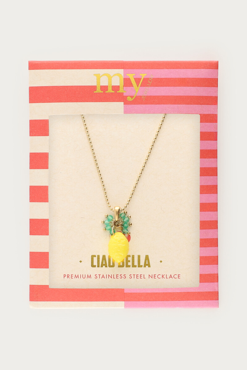 Ciao necklace with lemon | My Jewellery