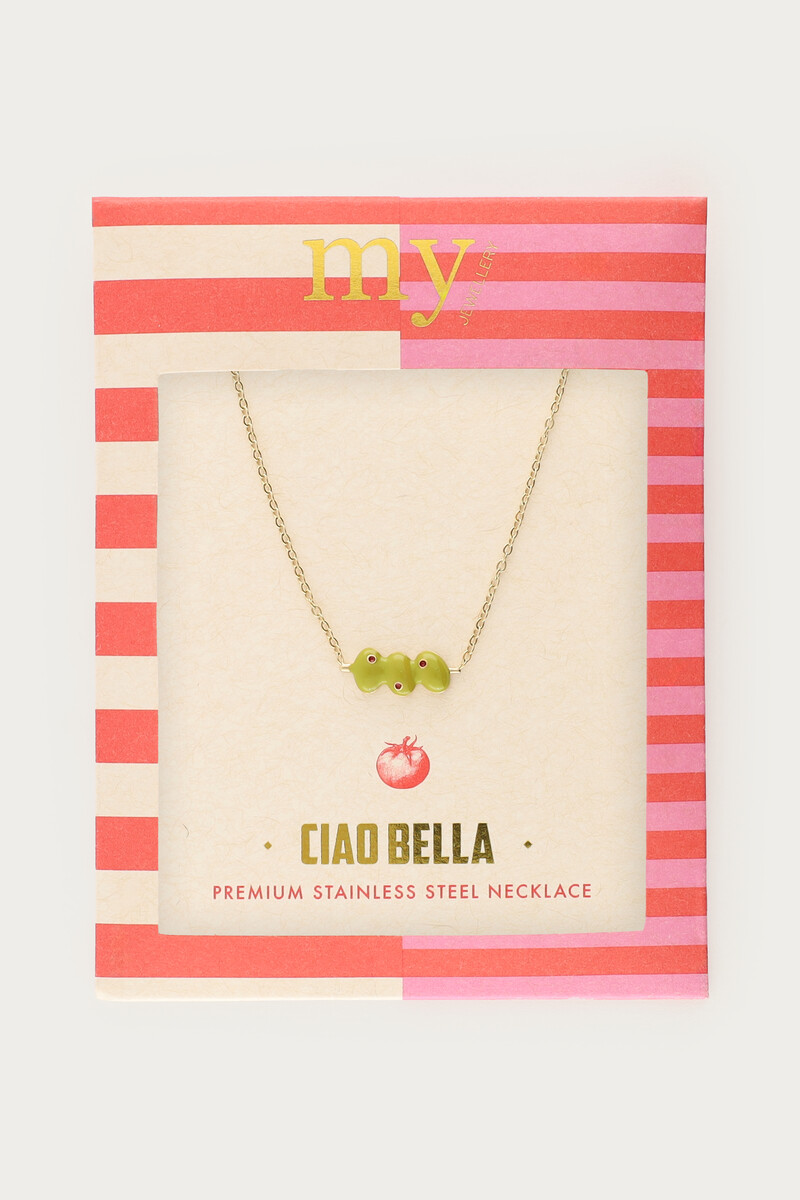 Ciao necklace with olives | My Jewellery