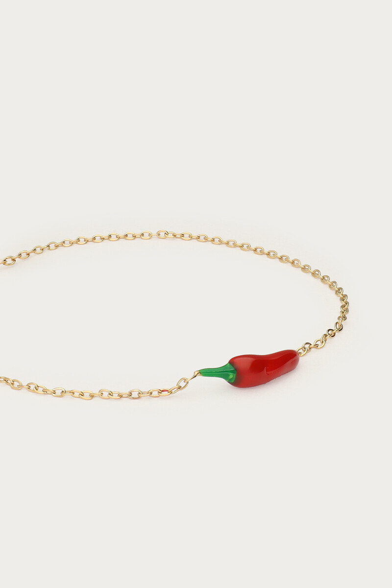 Ciao bracelet with red pepper | My Jewellery