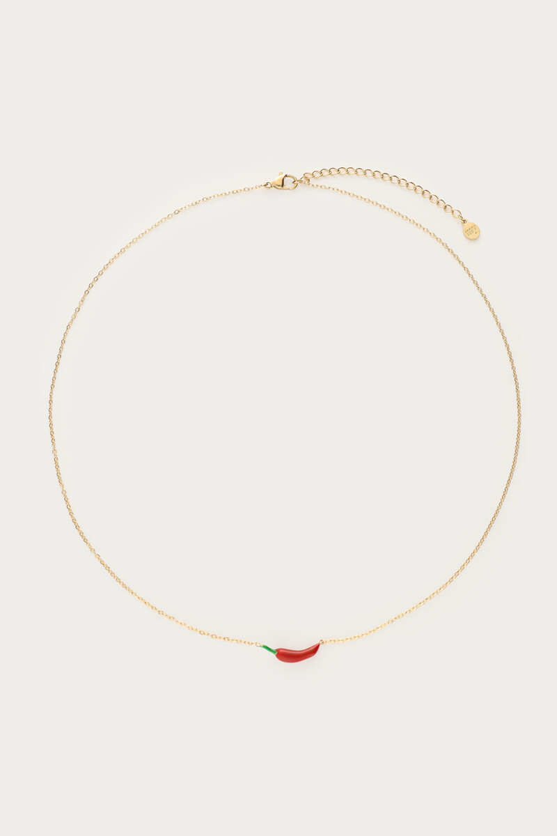 Ciao necklace with red pepper | My Jewellery
