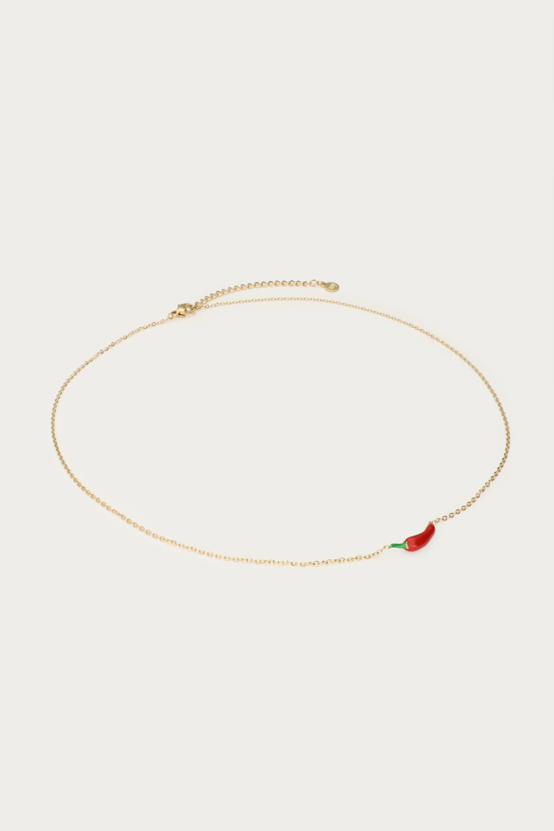 Ciao necklace with red pepper | My Jewellery