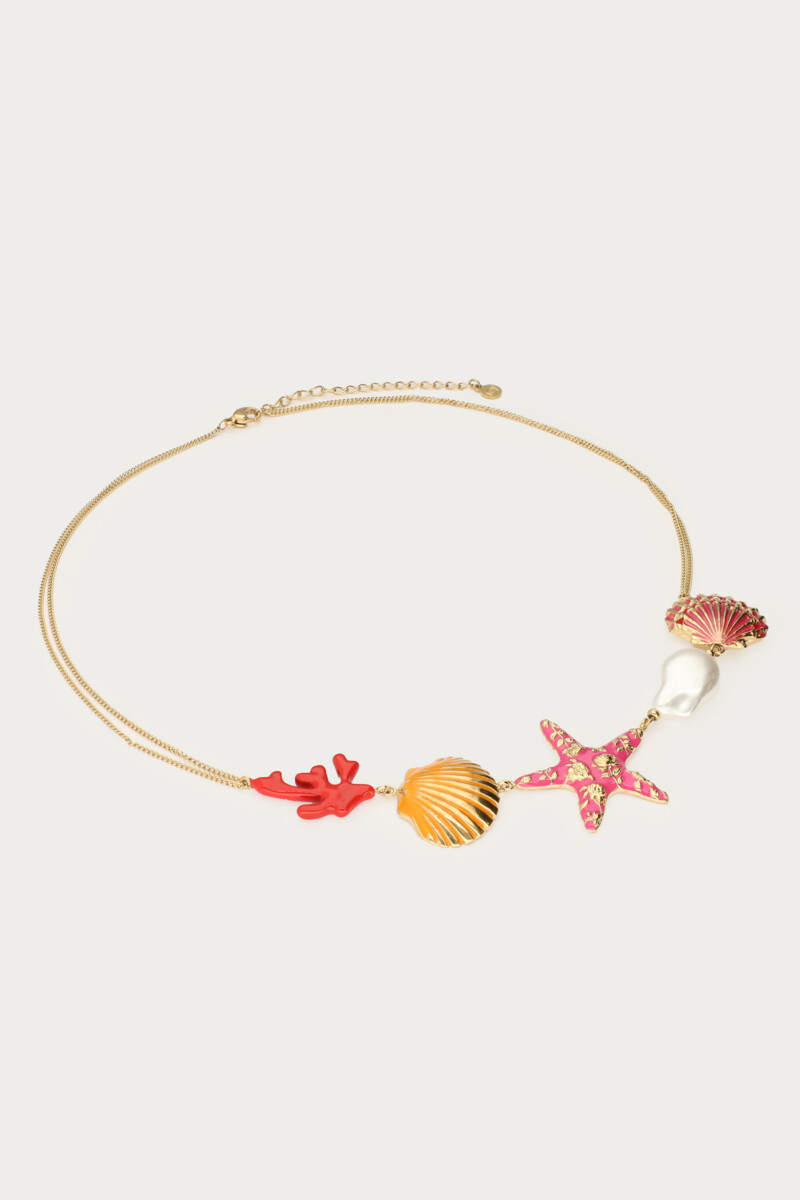 Ciao necklace with shells and freshwater pearl | My Jewellery