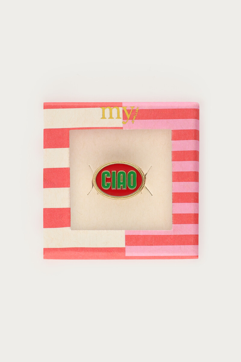 Ciao red ring | My Jewellery