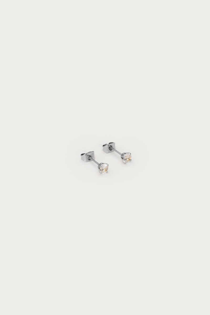 Classic studs with a clear rhinestone | My Jewellery