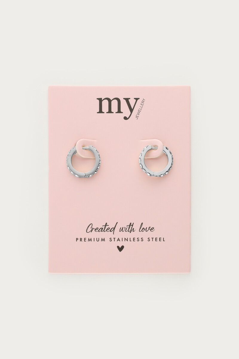 Clear rhinestone earrings | My Jewellery