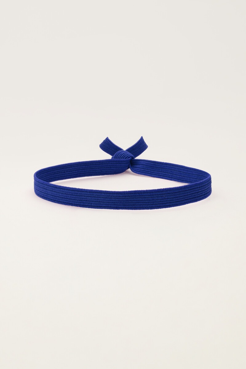 Cobalt blue elastic bracelet basic | My Jewellery