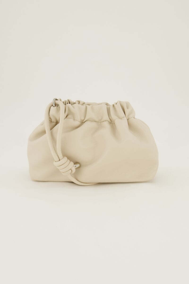 Crème crossbody tas met plooien | My Jewellery