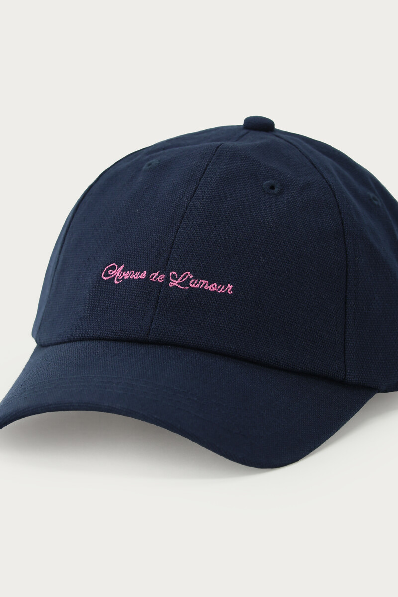 Dark blue cap "Avenue de L'amour" | My Jewellery