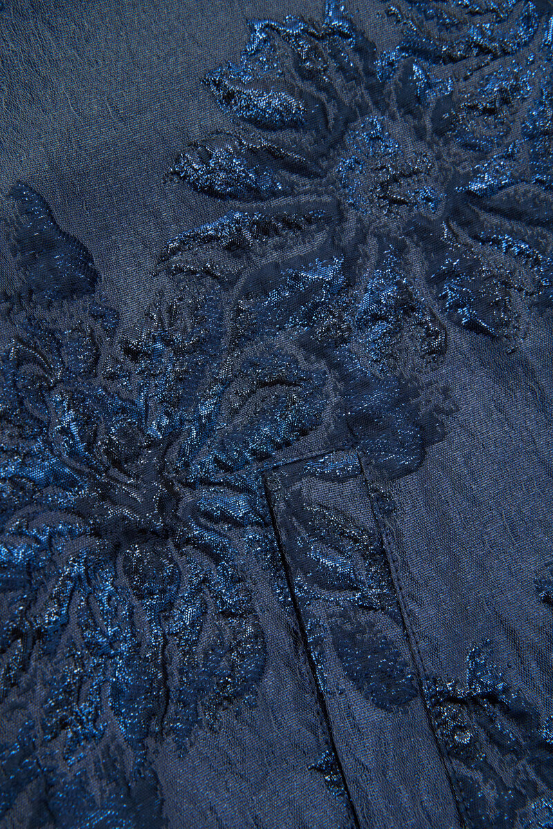 Dark blue jacquard bomber | My Jewellery